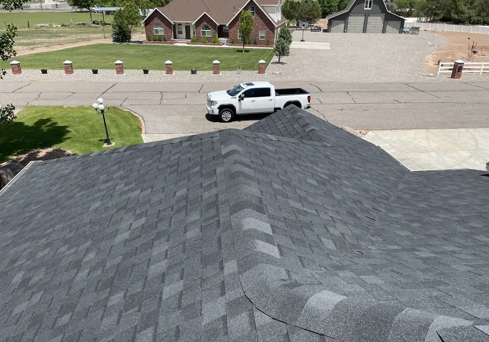 Architectural shingle replacement in Rustic Black in Grand Valley